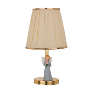 Decorative Artistic Table Lamp with a Sculpted Angel Figurine