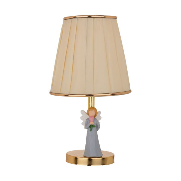 Decorative Artistic Table Lamp with a Sculpted Angel Figurine