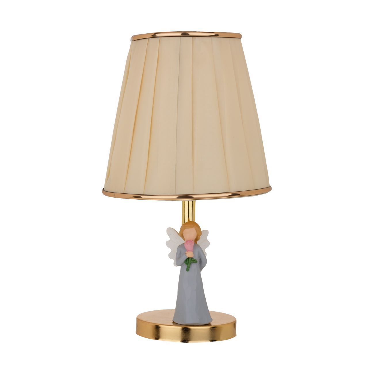 Decorative Artistic Table Lamp with a Sculpted Angel Figurine