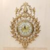 Elegant Brass Wall Clock with Large 28cm Dial and Gem Accents for a Touch of Vintage Charm (1)
