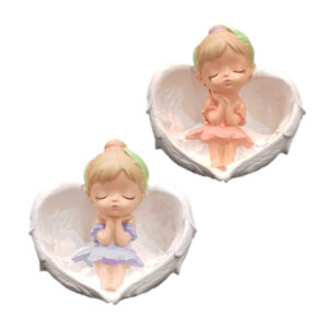 Elegant Figurine Doll Set – Perfect for Decoration & Gift with Angel Girl Design (2x)