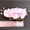 Elegant Metal Hair Comb Clip with Floral Design - 2 Pcs