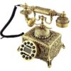 Elegant Old-World Brass Telephone in Vintage Style