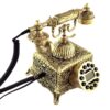 Elegant Old-World Brass Telephone in Vintage Style