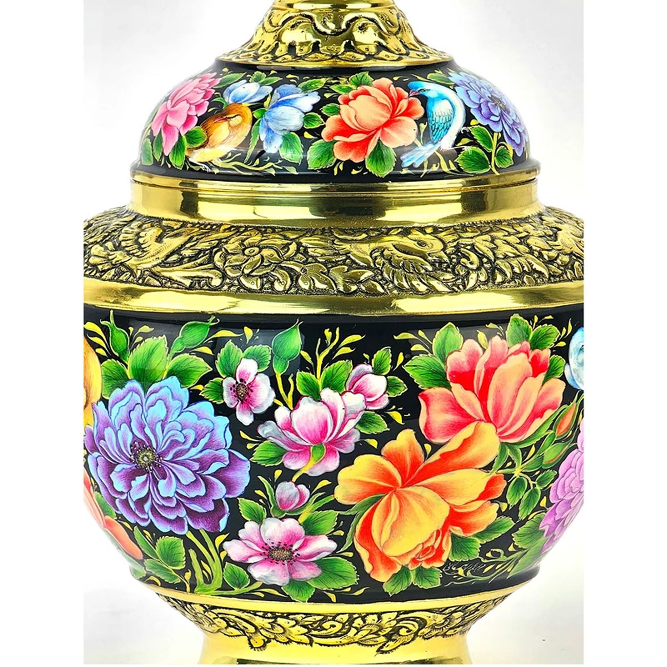 Enamel Candy Bowl – Flower and Bird Model