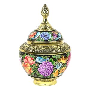 Enamel Candy Bowl – Flower and Bird Model