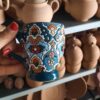 Enamel Glazed Pottery Mug – Unique Handmade Mug for Tea or Coffee