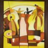 Geometric Cubist Oil Canvas – Bold and Expressive