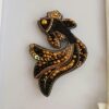 Golden Fish Beaded Brooch - A Nature Lover’s Accessory