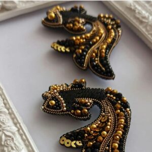 Golden Fish Beaded Brooch – A Nature Lover’s Accessory