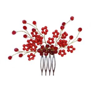 Hair Comb Clip, Blossom Design for Women Set of 2
