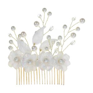 Hair Comb Clip for Women – Floral Charm Set of 2