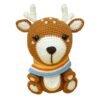 Handcrafted Knitted Deer Doll – Soft and Charming Handmade Toy (3)
