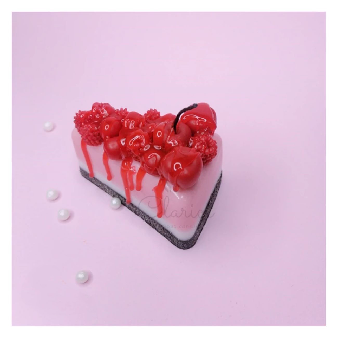 Handmade Candle, Elegantly Crafted to Look Like a Delicious Dessert