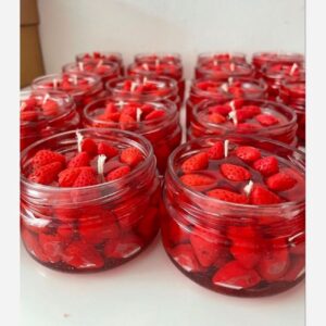 Handmade Candle Featuring a Unique Dessert Motif for Home Décor
