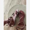 Handmade Mid-Calf Gladiator Sandal – Genuine Leather in Brown