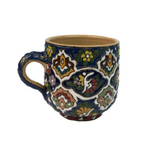 Handmade Minakari Mug – Unique Pottery Coffee Cup, Suitable for Kitchen Decor
