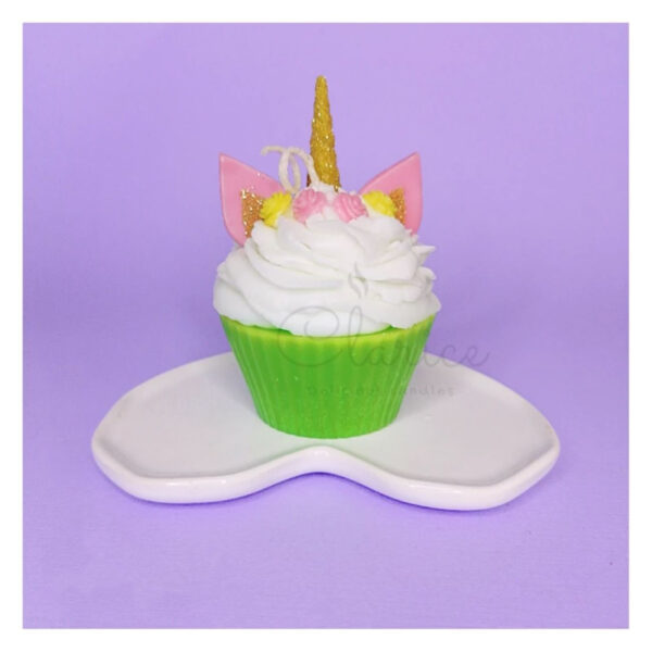 Handmade Unicorn Cupcake Candle – Perfect for gift