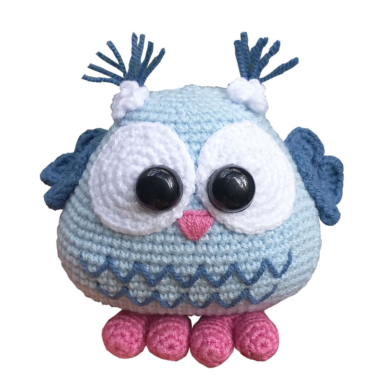 Handwoven Knitted Owl Design – A Cozy Companion for Snuggling and Display