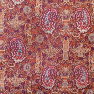 Heritage Farvahar & Achaemenid Pattern Authentic Termeh Fabric for Home & Fashion