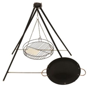 Koohman Portable Grill, Wok, and Stand Set – Model 4POD GRILLWOK