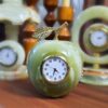Marble Stone Desk Clock - Apple Shape