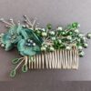 Metal Hair Comb with Delicate Flowers, Suitable for Ceremonies or Everyday Use - 2 Pcs