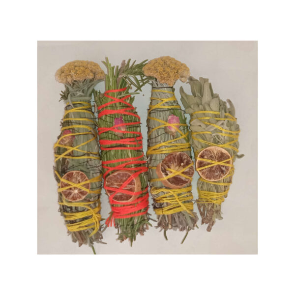 Mixed Herbal Smudge Kit – Suitable for for Space Clearing, (Pack of 4)