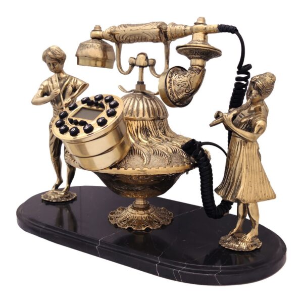 Old-World Charm Classic Brass Telephone for a Touch of History Musician Model
