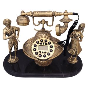 Old-World Charm Classic Brass Telephone for a Touch of History Musician Model