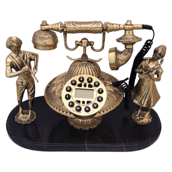Old-World Charm Classic Brass Telephone for a Touch of History Musician Model