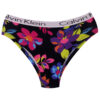 Padded Koza Activewear Set – Black Floral Sport Bra and Panty, Model 9109-1