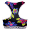 Padded Koza Activewear Set – Black Floral Sport Bra and Panty, Model 9109-1