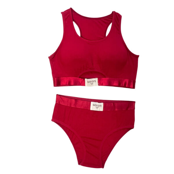Racerback Sport Bra and Panty Set – Suitable for Fitness and Comfortable Movement