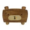 Rustic Wooden Tissue Box Cover – Bear Design (2)