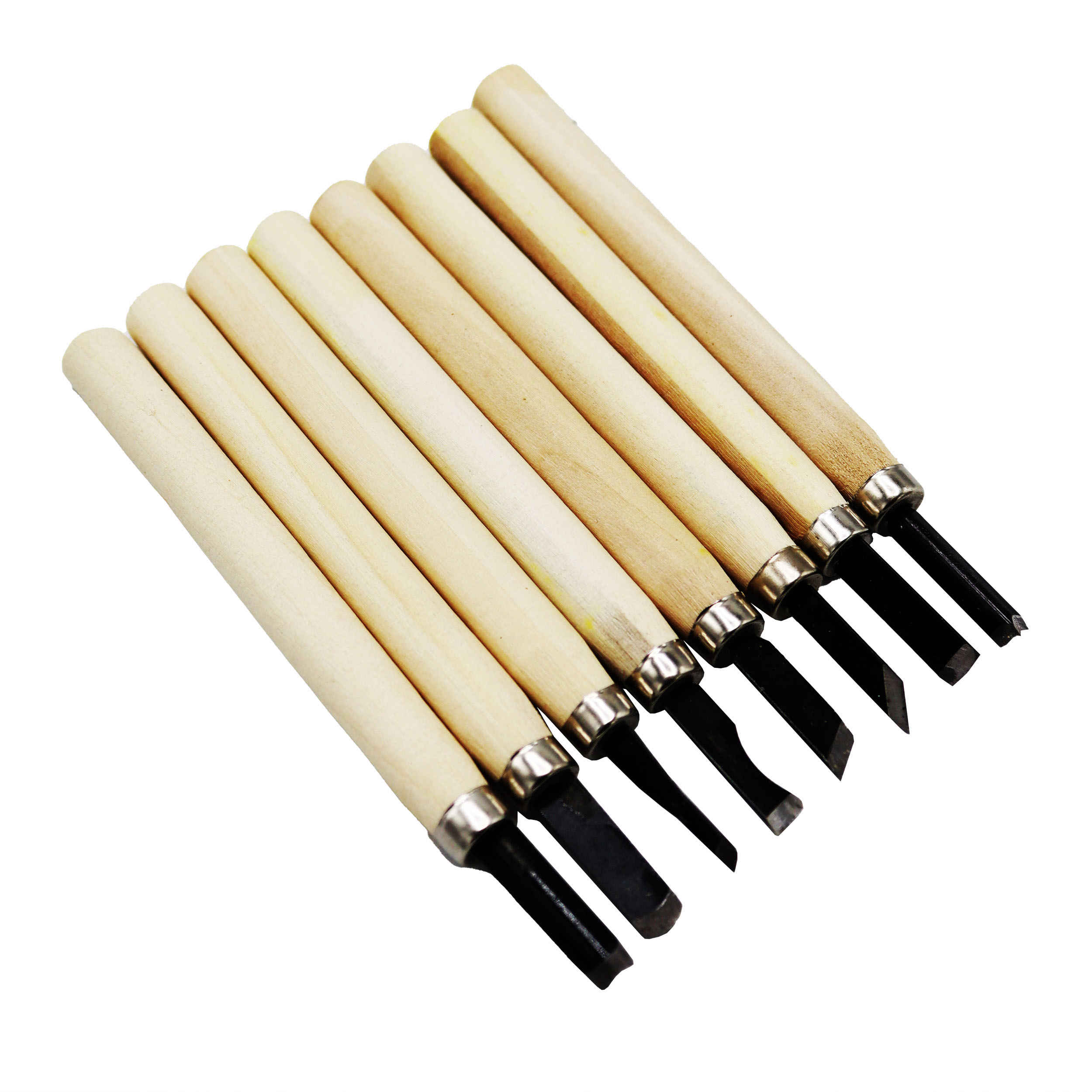 Samco YP-08 Woodworking Chisel Set – 8 Tools Suitable for Carving & Fine Detailing (Pack of 8)