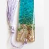 Sea-Inspired Resin Bookmark – Unique Gift for Book Lovers with Real Sand & Shells