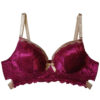 Sponge-Style Padded Bra and Thong Set with Gentle Underwire