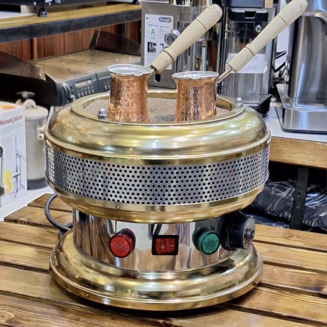 Steel Turkish Sand Coffee Maker Machine Perfect for Brewing Dallah Coffee