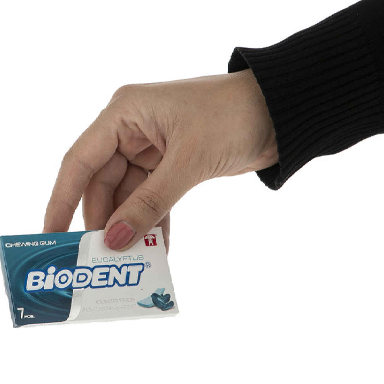 Sugar-Free Mini Stick Chewing Gum with Eucalyptus Flavor by Biodent (12 pcs)