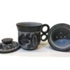 Tea Infuser Three-Piece Handmade Natural Stone for Herbal and Loose Leaf Brewing