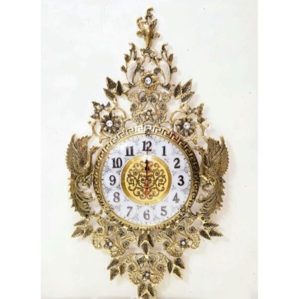 Timeless Brass Wall Clock with Intricate Details to Enhance Your Home