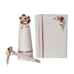 Traditional Iranian Sugar Cone Set with Cutter and Baleh-Boroon Engagement Notebook