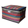 Traditional Jajim-Style Fabric Storage Box (2)