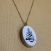 Two-Sided Brass Resin Necklace – Hasbi Allah & Bismillah Suitable for Women