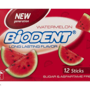 Watermelon Chewing Gum by Biodent – 12 Pcs