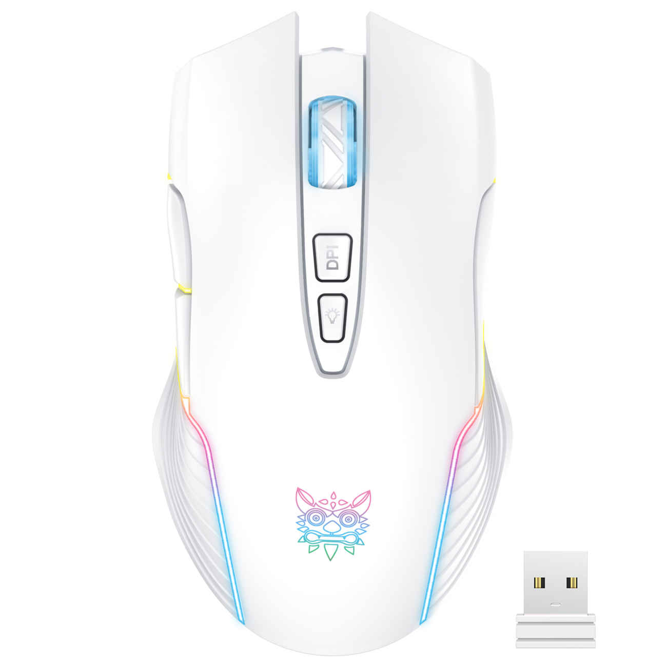 Wireless Gaming Mouse – 6 Buttons, Optical Sensor, 3600 DPI, 2.4GHz, USB Dongle