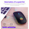 Wireless Logitech Gaming Mouse – 4 Buttons, RGB Lighting, Silent Clicks, USB Dongle, Optical Sensor