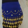 Women's Gold Coin Fringe Scarf – Hip Shawl Suitable for Arabic Dance