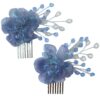 Women's Hair Comb Clip – Elegant Flower Style, 2 Pcs